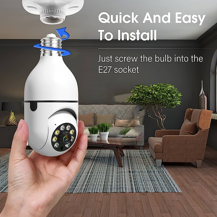 Light Bulb Security Cameras easy install